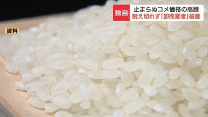 【北海道】コメ高騰に耐え切れず札幌の「卸売業者」が破産　小売店側からのプレッシャー「安いところを探しますで、取引終了」